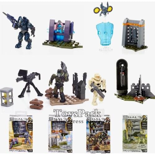 Halo UNSC Forerunner Covenant Weapons Pack Action Figure Toys MEGA BLOKS Build & Combine Set Kit Model Collectible NEW IN BOX