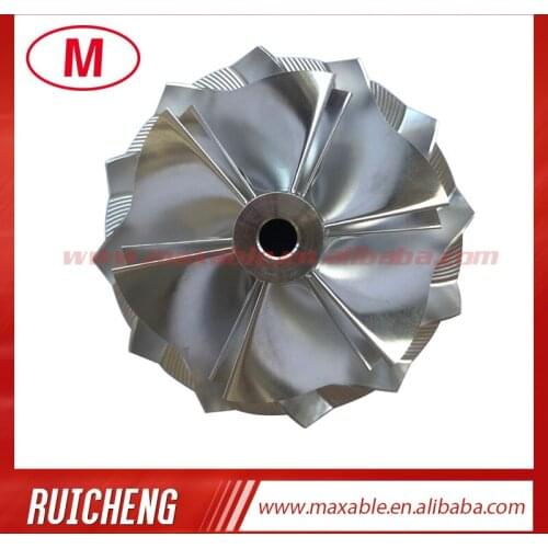 GT15-25 47.00/60.40mm 6+6 blades high performance turbocharger billet/milling/aluminum 2618 compressor wheel