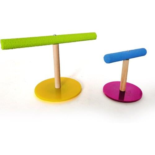 Parrot Toy Office Wooden Ground Acrylic Standing Bird Toys