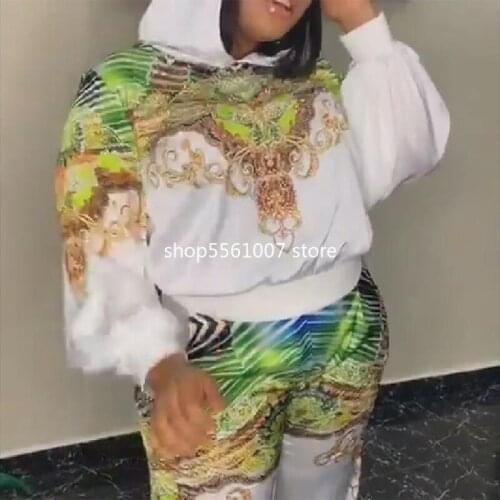 2 Two Piece Women Set African Clothes Dashiki Fashion Africa Suit Top And Pants Super Elastic Party Suits Lady Africa Clothing