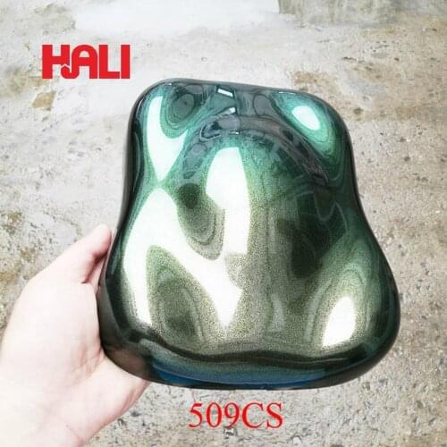 Multicolor changing pigment chameleon pigment powder,1lot=10gram 509CS,bluish green/orange yellow effect,free shipping