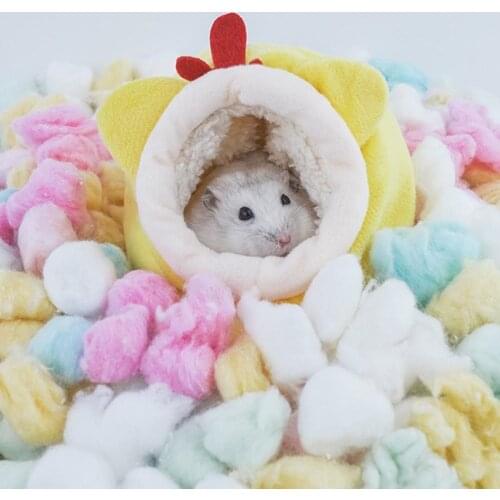 Soft Winter Warm Cute Hamster Cotton House Breathable Small Animal Nest Guinea Pig Cages Bed Accessories Supplies Goods