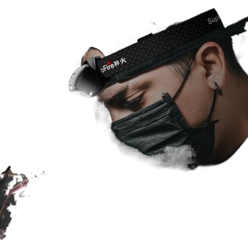 The head-mounted headlight charging Ear digging Taoer Duo pedicure cosmetic specialty lighting head lamp light sensor