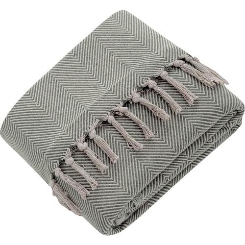 Tulip Home Throw Double Blanket Fuzzy (Beige-Khaki)