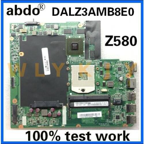 Original Laptop Motherboard For Lenovo Ideapad Z580 DALZ3AMB8E0 GT630M video card free shipping