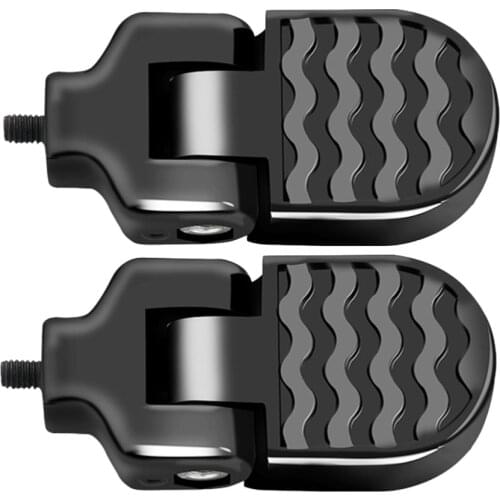 1 Pair Safety Folding Easy to Use Durable Aluminum Alloy Rear Seat Pedal Footrest Foot Rest for Bicycle MTB Cycling