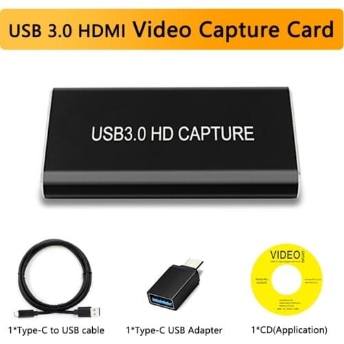 HDMI to USB 3.0 Video Capture Dongle 1080P 60FPS Video Audio Grabber Game Capture Recorder for XBOX PS4 Live TV