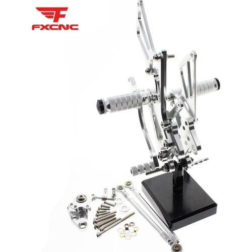 For Honda CBR600RR CBR 600RR ABS 2009-2019 Motorcycle Rearset Footrest Rear Adjustable Aluminum Footpeg Footrest Pedal Foot Peg