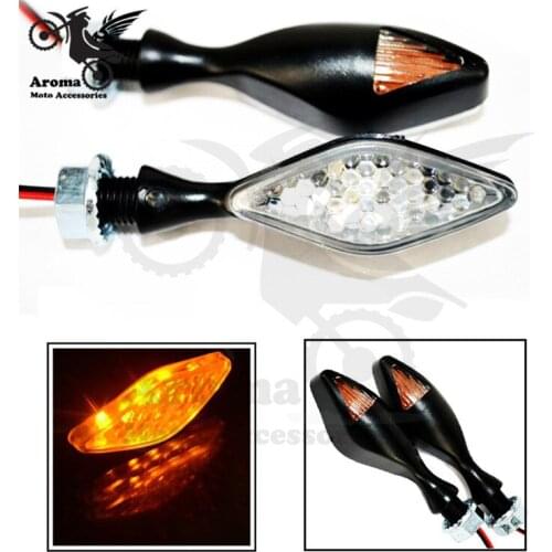 Double lens Off-road pit bike blinker motocross scooter moto flshers for honda suzuki yamaha LED motorcycle turn signal light