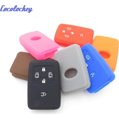 Cocolockey Silicone Car Key Cover Case Holder Shell Fit for TOYOTA Smart Remote Key Case 5 Button No Logo