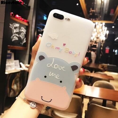For iPhone X XR XS Max Fundas Apps Icon Soft Cover Case on For iPhone 6 6S 7 8 Plus X XR XS Max Cartoon Animal Silicone Case