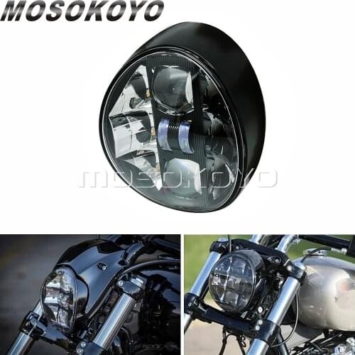 LED Headlight Projector High/Low Beam Head Lamp w/ Daylight Running Light DRL For Harley 2018-Up Softail Breakout 114 FXBR FXBRS