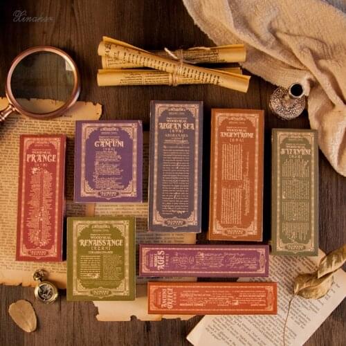 Vintage Old Book series chapter text stamp DIY wooden rubber stamps for scrapbooking stationery scrapbooking standard stamp