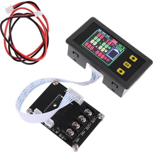 VA75010S Voltmeter Ammeter Coulomb Power Capacity Meter Battery Tester Monitor