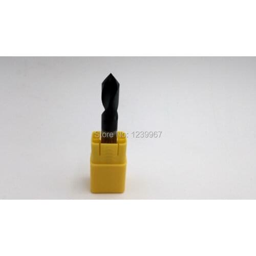 1pc Dia 10mm Solid Carbide Chamfer End Mills 2 Flutes 90 degree Cutting Chamfer Milling Cutters HRC45 New CNC