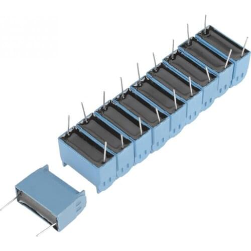 10Pcs Induction Cooker Capacitor Radial Lead Radial Lead Capacitor 0.33uF 630V Capacitor AC 1200V DC