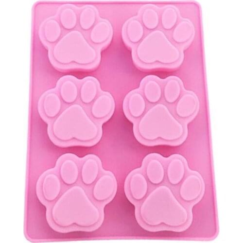 New 100Pcs Cookie Baking Molds Dog Paw Silicone Mold Cake Decorating Tools Cookie Cutter Pastry Accessory Kitchen Accessoriess
