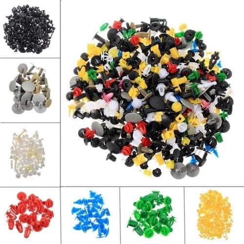 1000pcs/set Car Trim Rivets Mudguard Fender Door Panel Push Pins Bumper Interior Decoration Plastic Clips