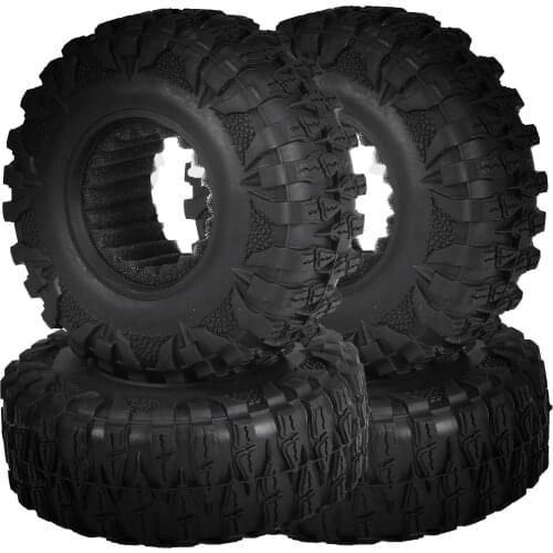 4PC Crawler RC Tires RC Crawler Rubber Tires RC Accessories Compatible with Traxxas Hsp Redcat Rc4wd Axial scx10 D90 Hpi RC Car