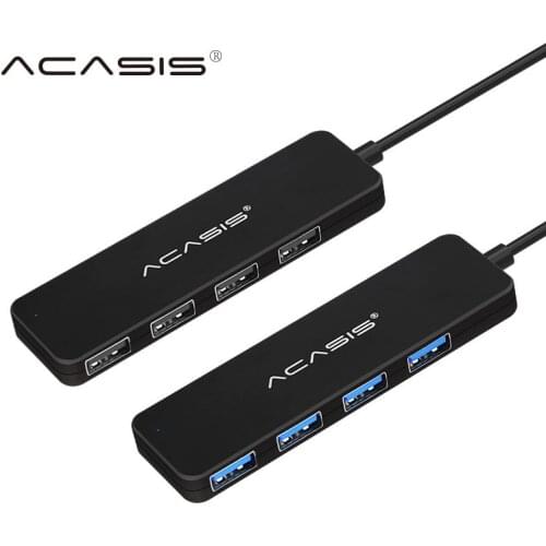 Acasis USB Hub 3.0 Multi USB 3.0 Hub with Power Adapter 4 Port USB Splitter Hub USB 3,0 for PC Computer Accessories Adapter#30