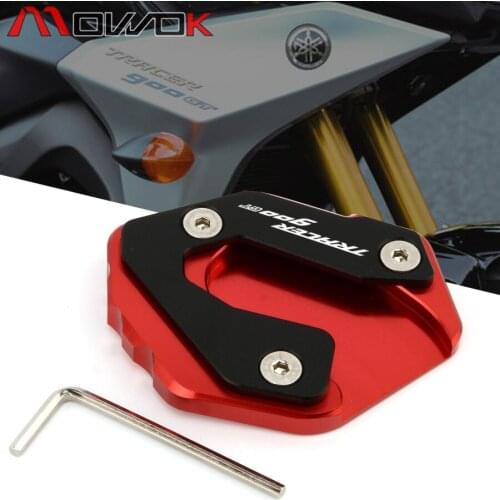 CNC Motorcycle Accessories Side Stand Extension Plate Pad Cover For YAMAHA TRACER 900 GT Teacer 900GT 2018 2019