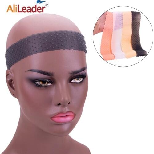 Alileader Wig Band Adjustable Silicone Band For Wig Grip Headband For Lace Frontal Wigs Elastic Band Non Slip Silicone Wig Grip