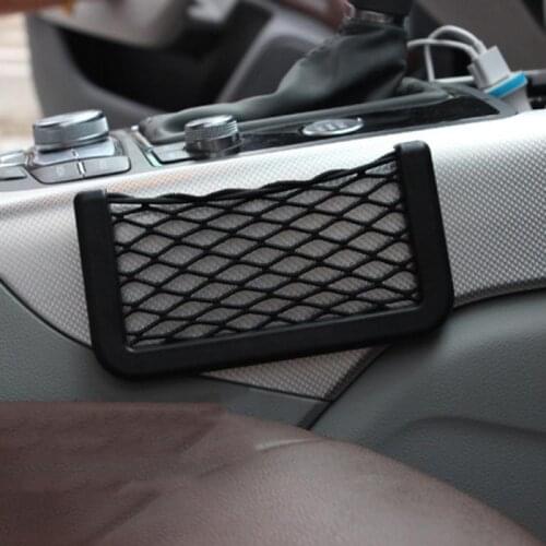 Car Storage Bag Elastic Flexible Mesh Back Cargo Truck Storage Organizer Net SUV Interior Accessories Pocket 8*15CM Universal