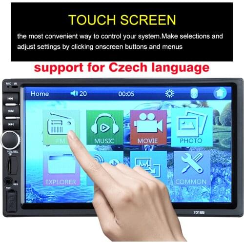 2 din Car Radio 7" HD Autoradio Multimedia Player 2DIN Touch Screen Auto audio Car Stereo MP5 Bluetooth USB TF FM Camera