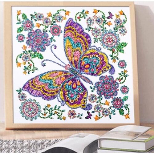 Butterfly Flower 5D DIY Special Diamond Painting Embroidery Crystal Cross Stitch 85DA