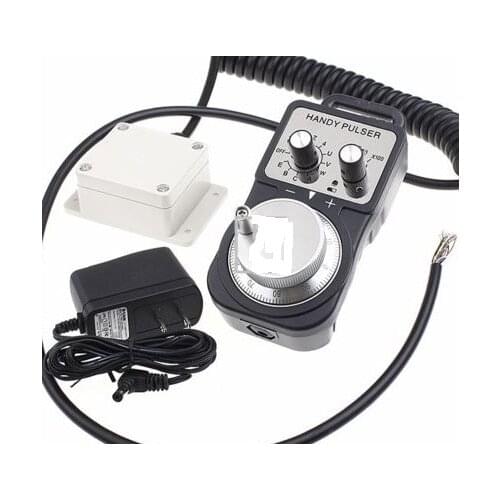 Wireless 5 axis handwheel handles 5V 100PPR manual pulse generator mpg control for cnc machine