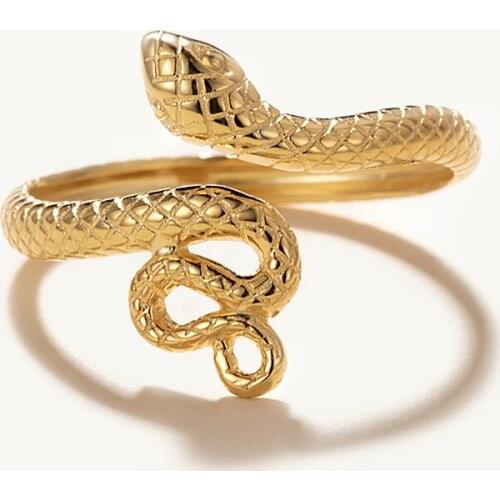 BOAKO 925 Sterling Silver Open Rings For Women Men Serpentine Snake Finger Ring Anillos Mujer Snack Luxury Jewelry Pendientes