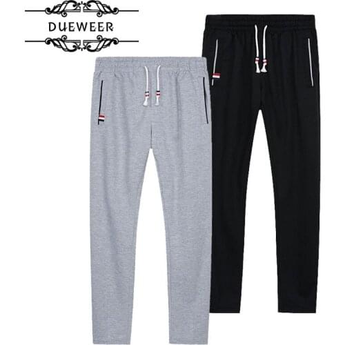 Mens Casual Trousers Summer Versatile Thin Sports Pants Student Loose Straight Leg Pants Large Size Youth