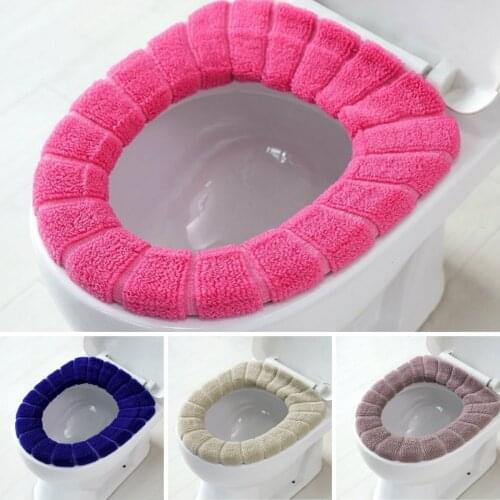 5 Colors Toilet Covers Warm Comfortable Coral Toilet Seat Cover Qualified Bath Mats Cover for Bathroom And toilet Bathroom Mat