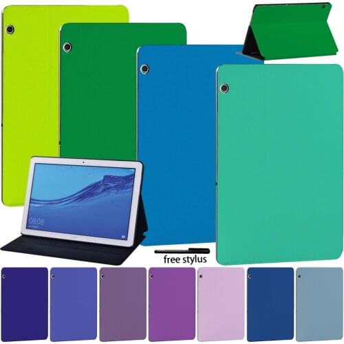 Tablets Case for Huawei MediaPad T5 10 10.1inch/MediaPad M5 10.8 Inch/M5 Lite 10.1/MediaPad T3 8/T3 10/2/3/4 Cover Case + Stylus