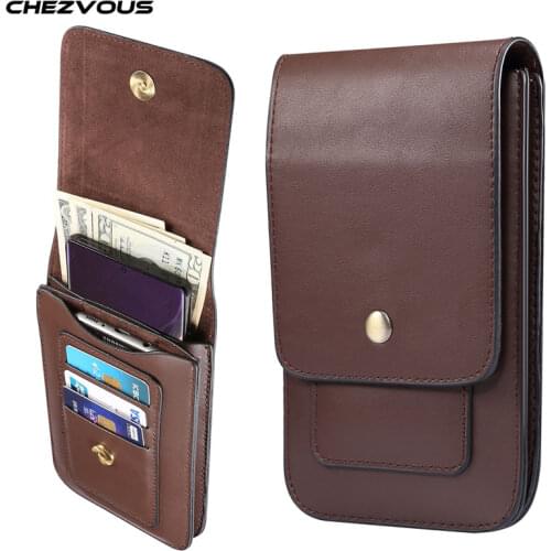 4.7~6.9inch PU Leather Holster Case for iPhone12 11pro X XS MAX 7 8 6plus Belt Clip Mobile Phone Pouch for Samsung S20 S10 S9 S8