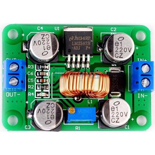 High-power LM2587 Module Terminal Block DC-DC Boost Module Super Lm2577 Peak 5A