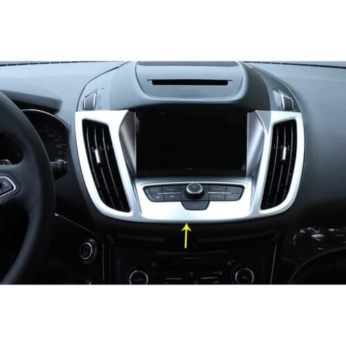 Car Cover Air Conditioning Outlet Trim Dashboard Meter Instrument Frame GPS Navigation For Ford Kuga Escape 2017 2018 2019 2020
