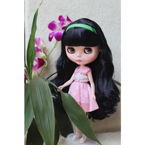 Blygirl Blyth doll Black bangs hair no.38250 ordinary body 7 joints DIY dolls for their makeup