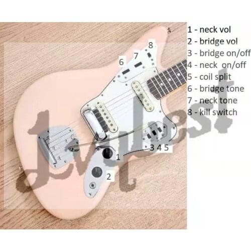 Lvybest logo,own designed electric guitar body and headstock shape,korea bridge&tail,relic finished on alder body,roasted neck