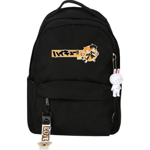 Haikyuu Backpack Fashion Oxford Students School Backpacks Women Men Laptop Bag Casual Travel Rucksack Mochilas