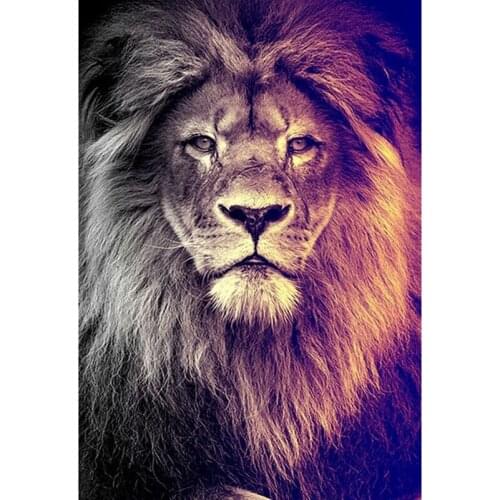 5D DIY Diamond Embroidery Stitch Crystal Square & Round Diamond Sets Decorative big lion Home Decoration Gift