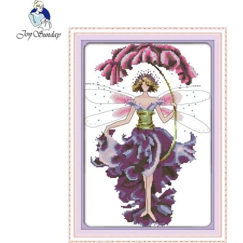 Flower fairy painting Counted Cross Stitch 11CT 14CT Cross Stitch Sets Cross Stitch Kits Embroidery Home Decor Needlework