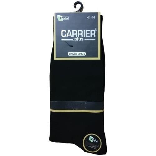 Carrier Plus 12 Double Bamboo Seamless Toe Men Socks-Cottage-Black