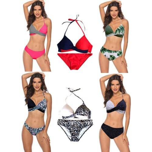 2020 New Swimwear Sexy Bikini Hard Package Split Women Swimsuit Plus Size Bikini Sets XXXL Tanga tankini beachwear