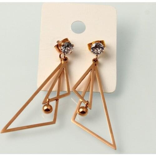 OUFEI Stainless Steel earrings crystal womenjewelry earings 2019 Jewelry Creative Accessories Bohemian wholesale lots bulk