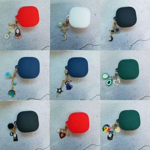 Cute Earphone Case for QCY T3 Soft Silicone Wireless Bluetooth Headphone Protective Cover With Key Chain