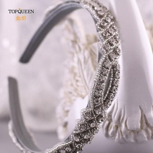 TOPQUEEN S332-FG wedding rhinestone hair accessories bridal tiara headpieces rhinestone headband Baroque hair band