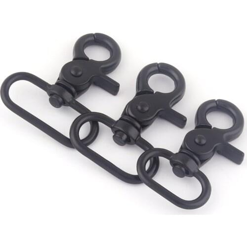 20-30mm Black Swivel Strap Dog Hook Clasps Claw,Lobster Clasp Purse Hardware Bag Handbag Lanyard Clasp Key Ring Webbing Clip