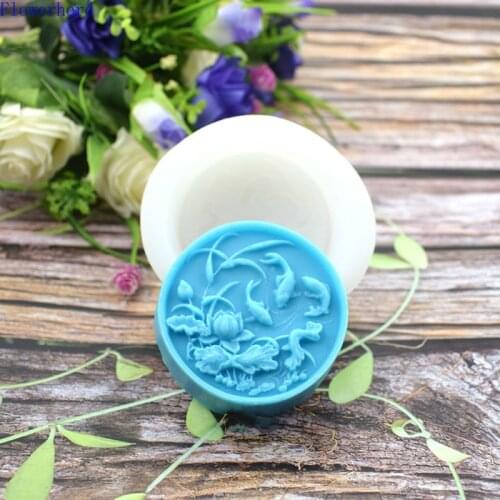 Flower Fish Liquid Silicone Mold Fondant Cake Mold Diy Handmade Soap Mold Soft Clay Mold Soap Making Flower Mold Chocolate Mold