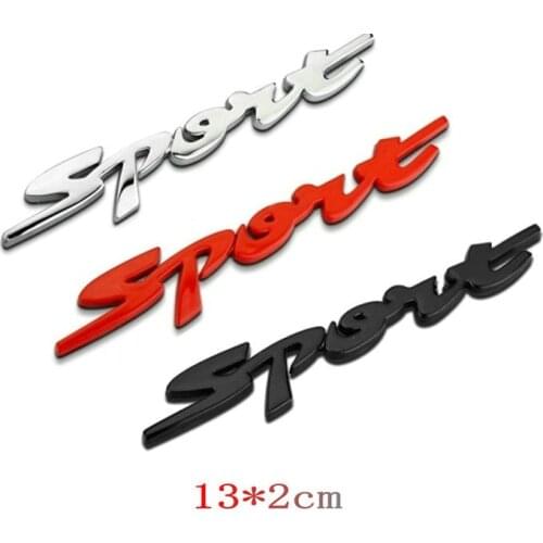 1 Pcs 3D ABS Chrome Auto Trunk Sport Logo Logo Car Stickers SPORT Emblem Badge sticker car body Decal Car Styling